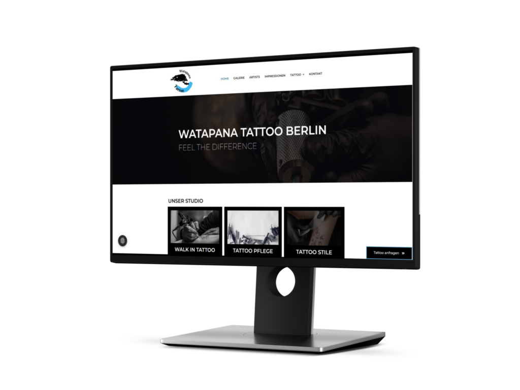Webseite für Tattoostudio