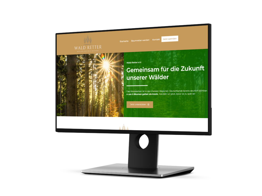 Webseite für Waldschutz